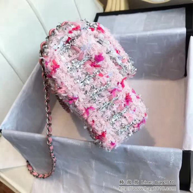 香奈兒CHANEL2018原單新品Chane*進口針織軟呢cf 全鋼五金 DSC1012